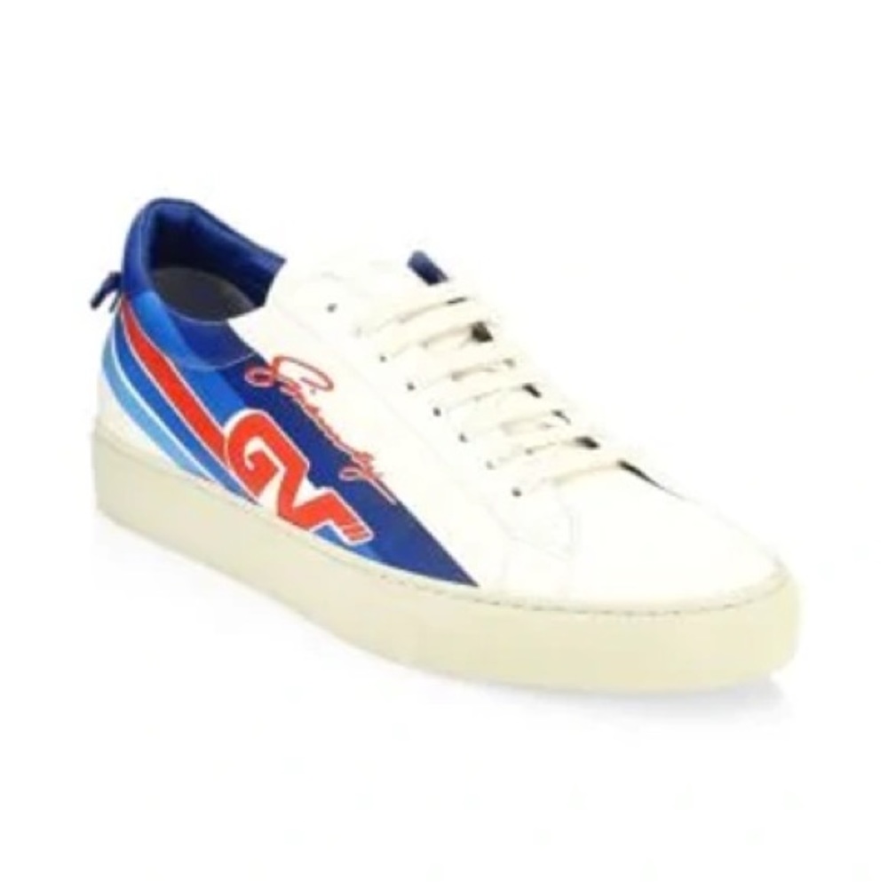 Givenchy Unisex White Leather Urban Motocross Sneakers US Size 9 👟